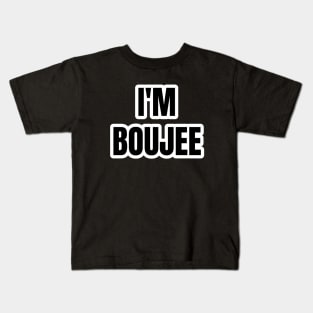 Boujee Vibes Typography Kids T-Shirt